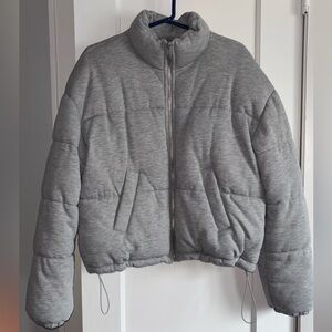 Forever 21 Charcoal Puffer Jacket